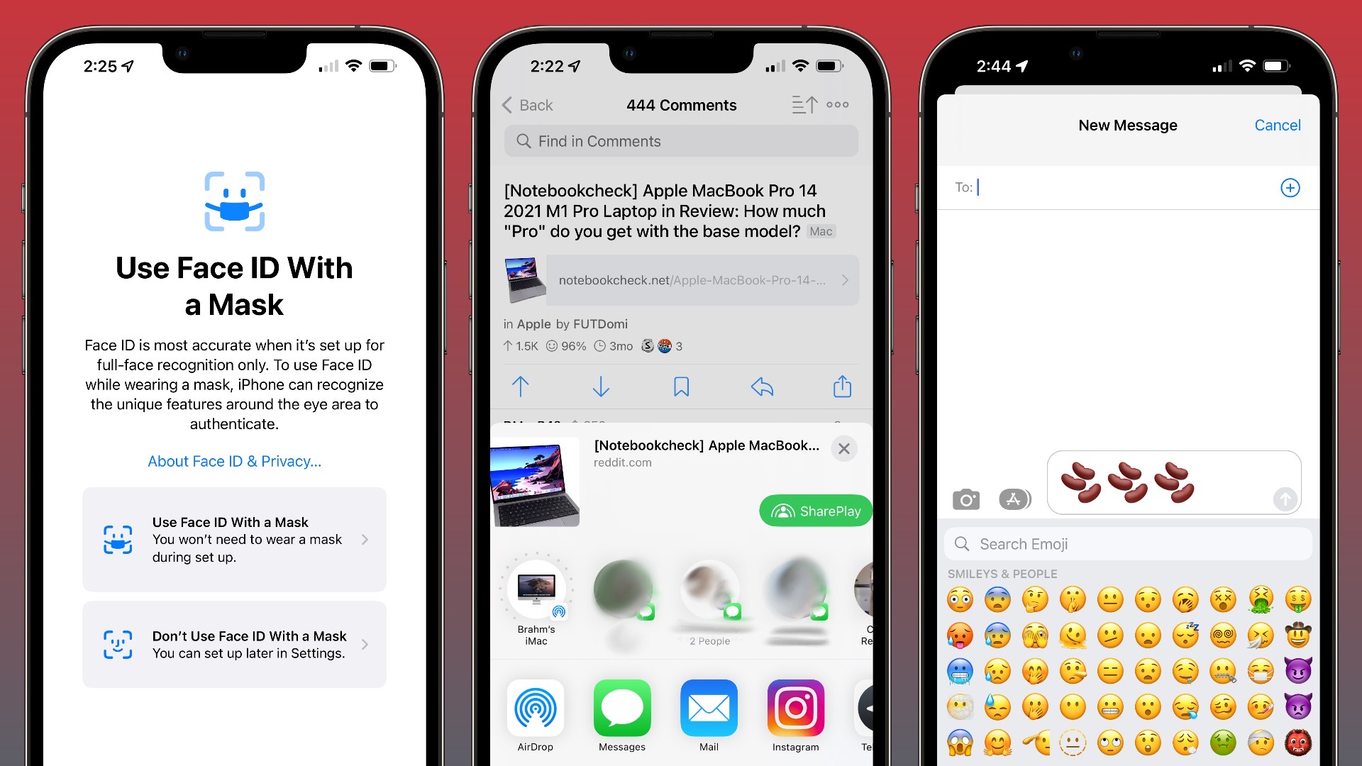 Apple IOS 15.4 released, which can open FaceID with a mask